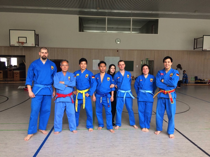 tập huấn cùng võ sư Chiêu và đoàn Vovinam Frankfurt